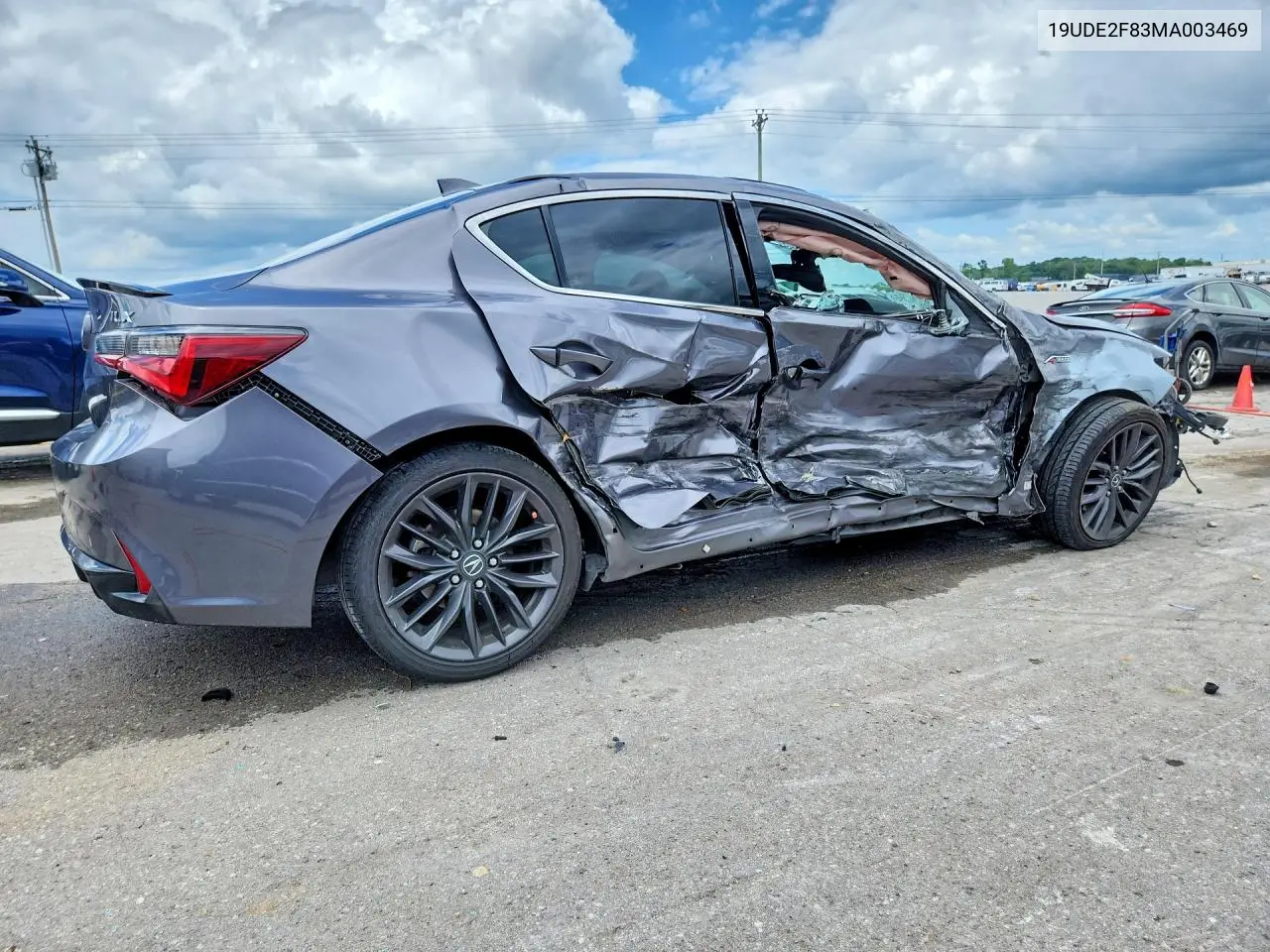 2021 Acura Ilx Premium A-Spec/Technology A-Sp VIN: 19UDE2F83MA003469 Lot: 61026586