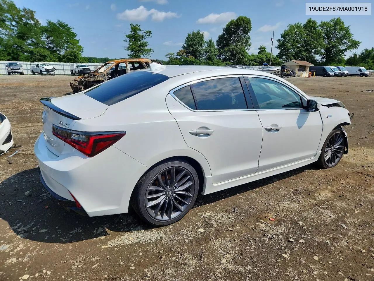 2021 Acura Ilx Premium A-Spec VIN: 19UDE2F87MA001918 Lot: 62279676