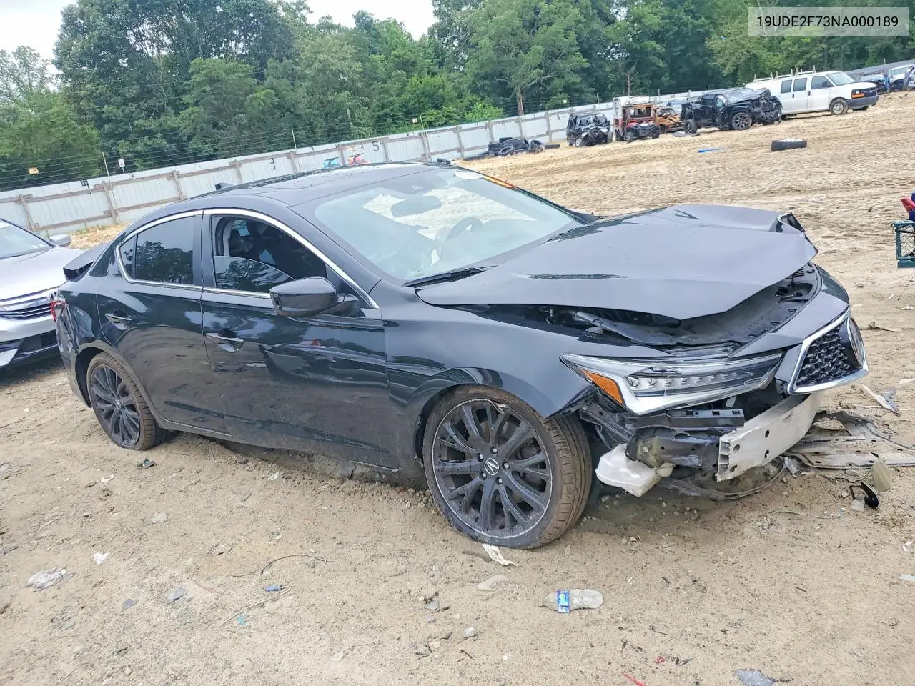 2022 Acura Ilx Premium VIN: 19UDE2F73NA000189 Lot: 57995606