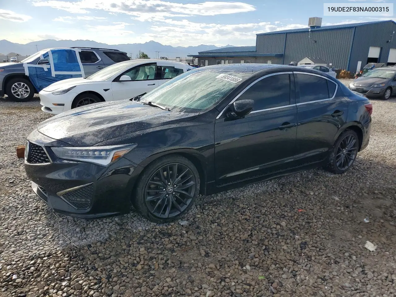 2022 Acura Ilx Premium A-Spec VIN: 19UDE2F83NA000315 Lot: 59341886