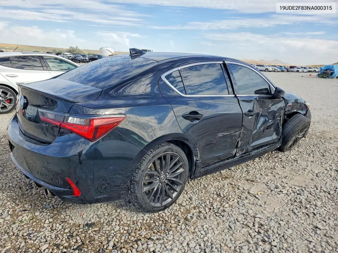2022 Acura Ilx Premium A-Spec VIN: 19UDE2F83NA000315 Lot: 59341886