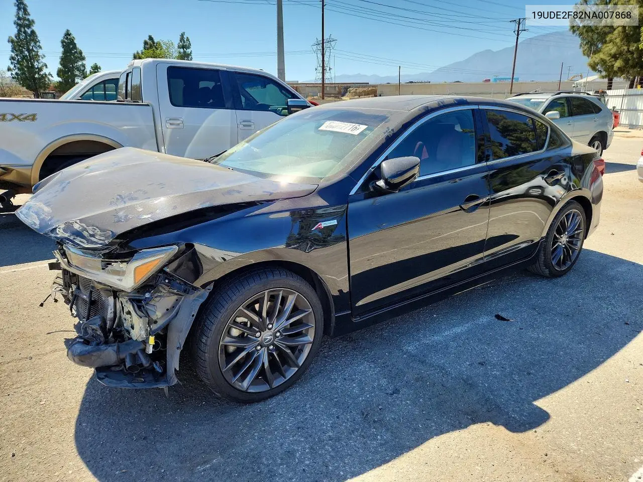 2022 Acura Ilx Premium A-Spec VIN: 19UDE2F82NA007868 Lot: 60082716