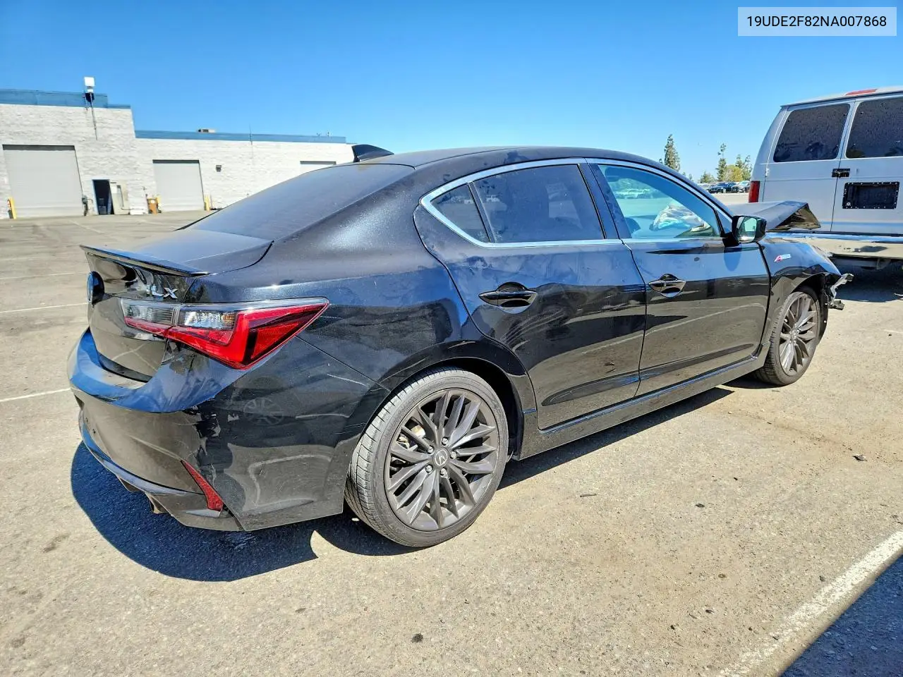2022 Acura Ilx Premium A-Spec VIN: 19UDE2F82NA007868 Lot: 60082716