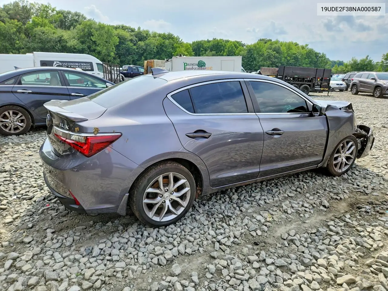 2022 Acura Ilx VIN: 19UDE2F38NA000587 Lot: 60796406