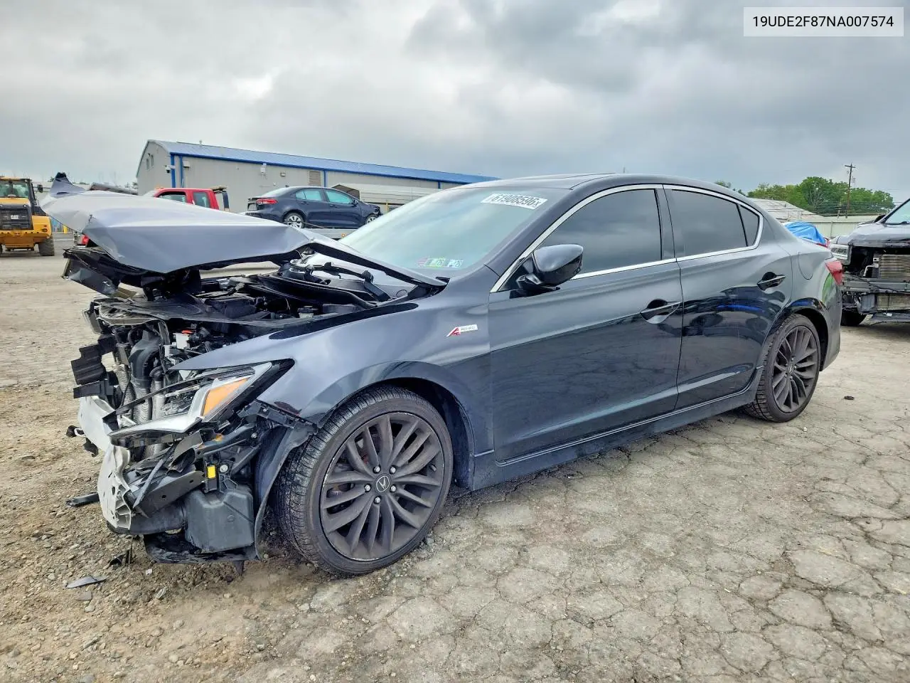 2022 Acura Ilx Premium A-Spec VIN: 19UDE2F87NA007574 Lot: 61908596