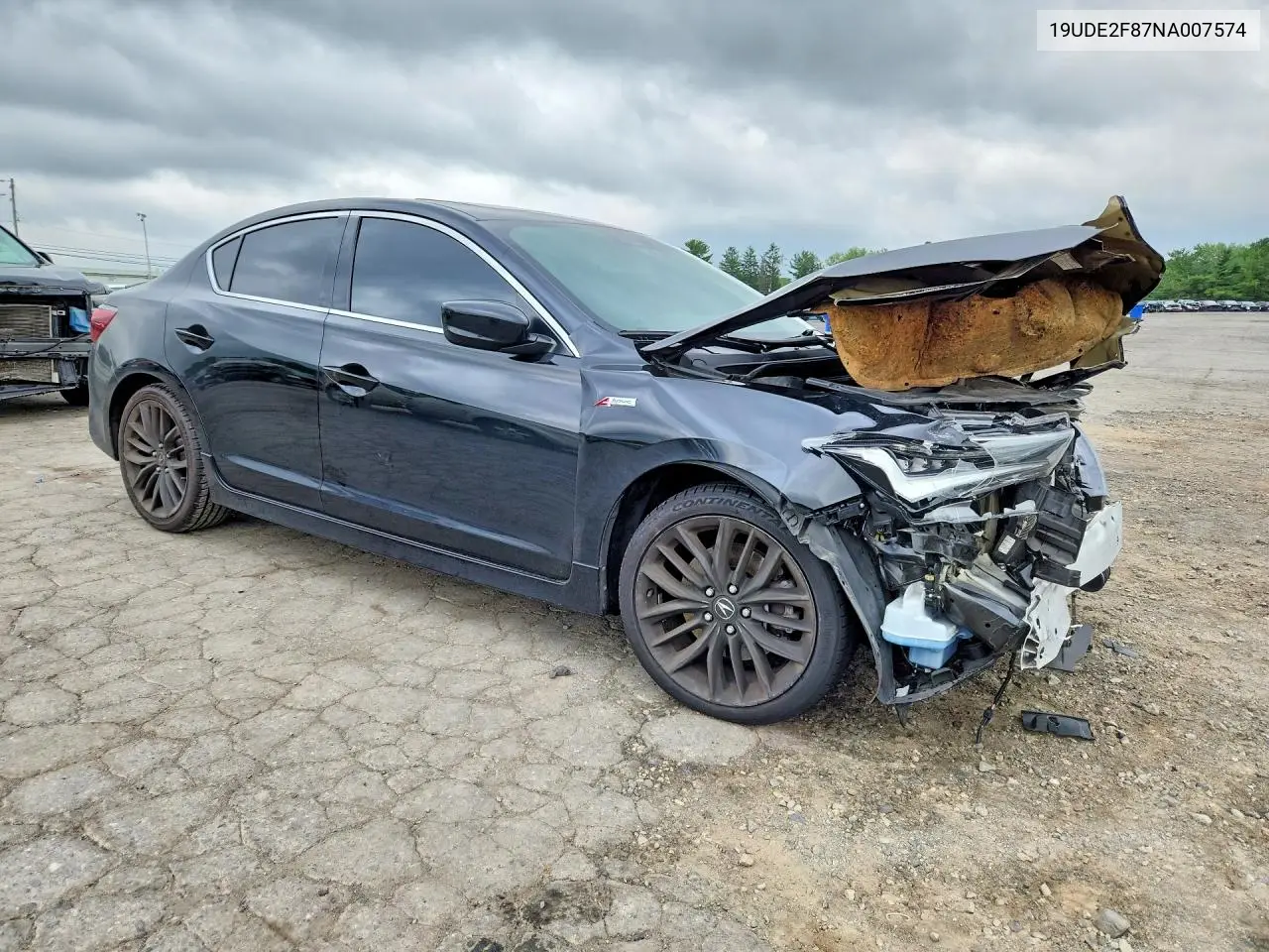 2022 Acura Ilx Premium A-Spec VIN: 19UDE2F87NA007574 Lot: 61908596