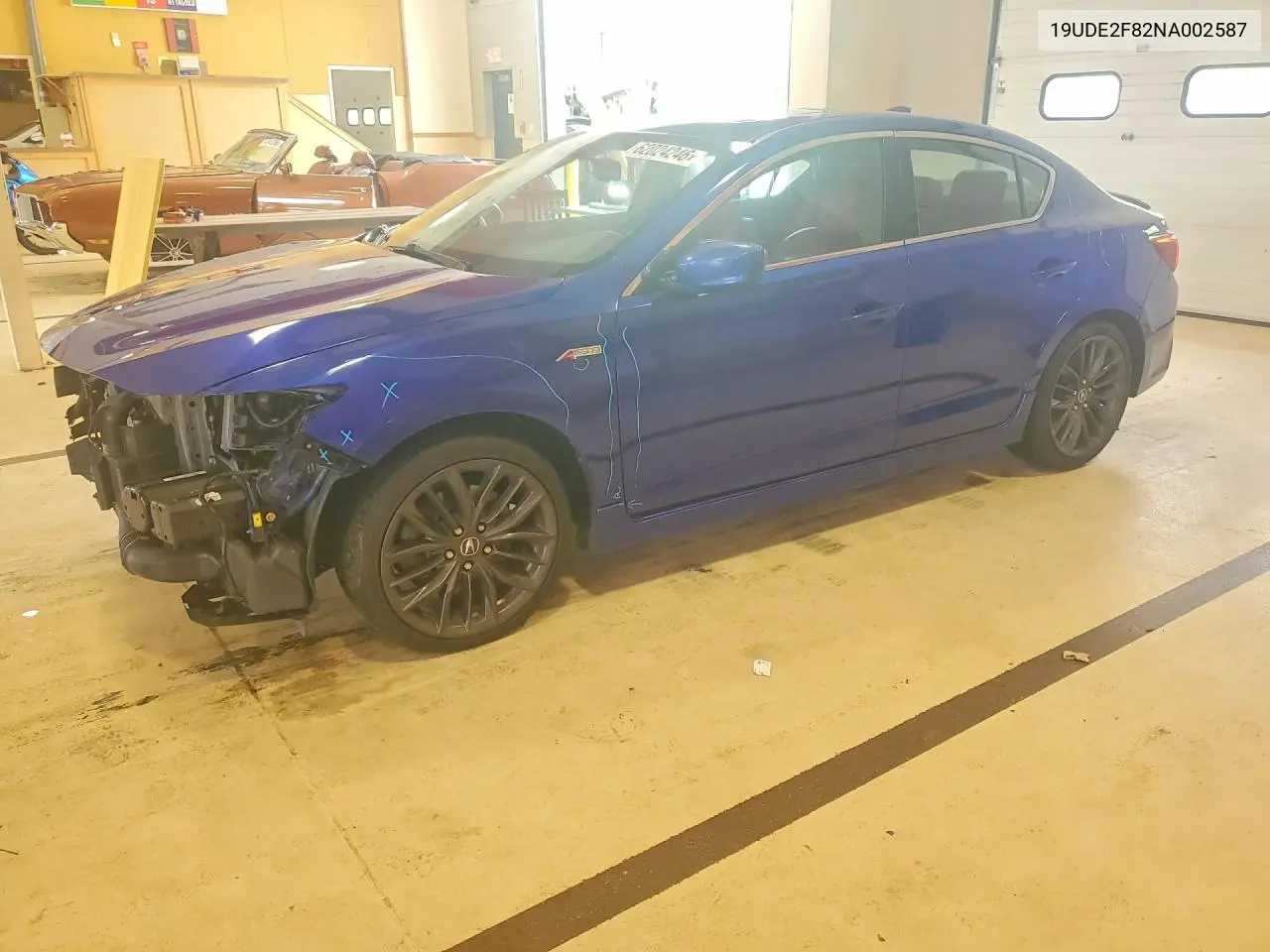 2022 Acura Ilx VIN: 19UDE2F82NA002587 Lot: 62024246