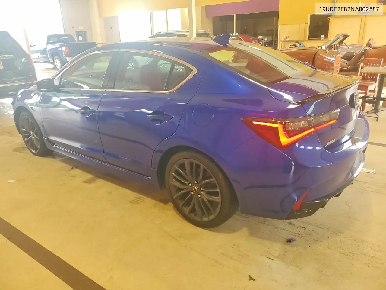 2022 Acura Ilx VIN: 19UDE2F82NA002587 Lot: 62024246