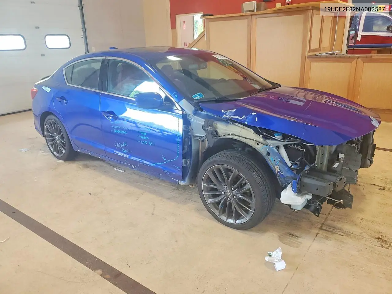 2022 Acura Ilx VIN: 19UDE2F82NA002587 Lot: 62024246