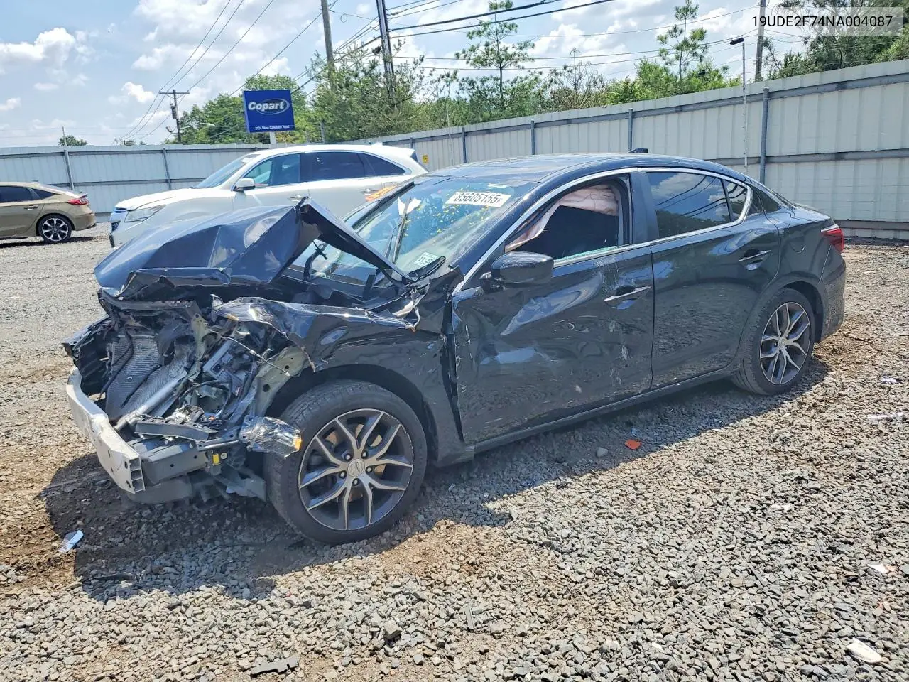 2022 Acura Ilx Premium VIN: 19UDE2F74NA004087 Lot: 85605155