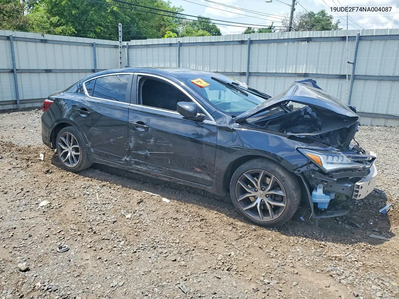 2022 Acura Ilx Premium VIN: 19UDE2F74NA004087 Lot: 85605155