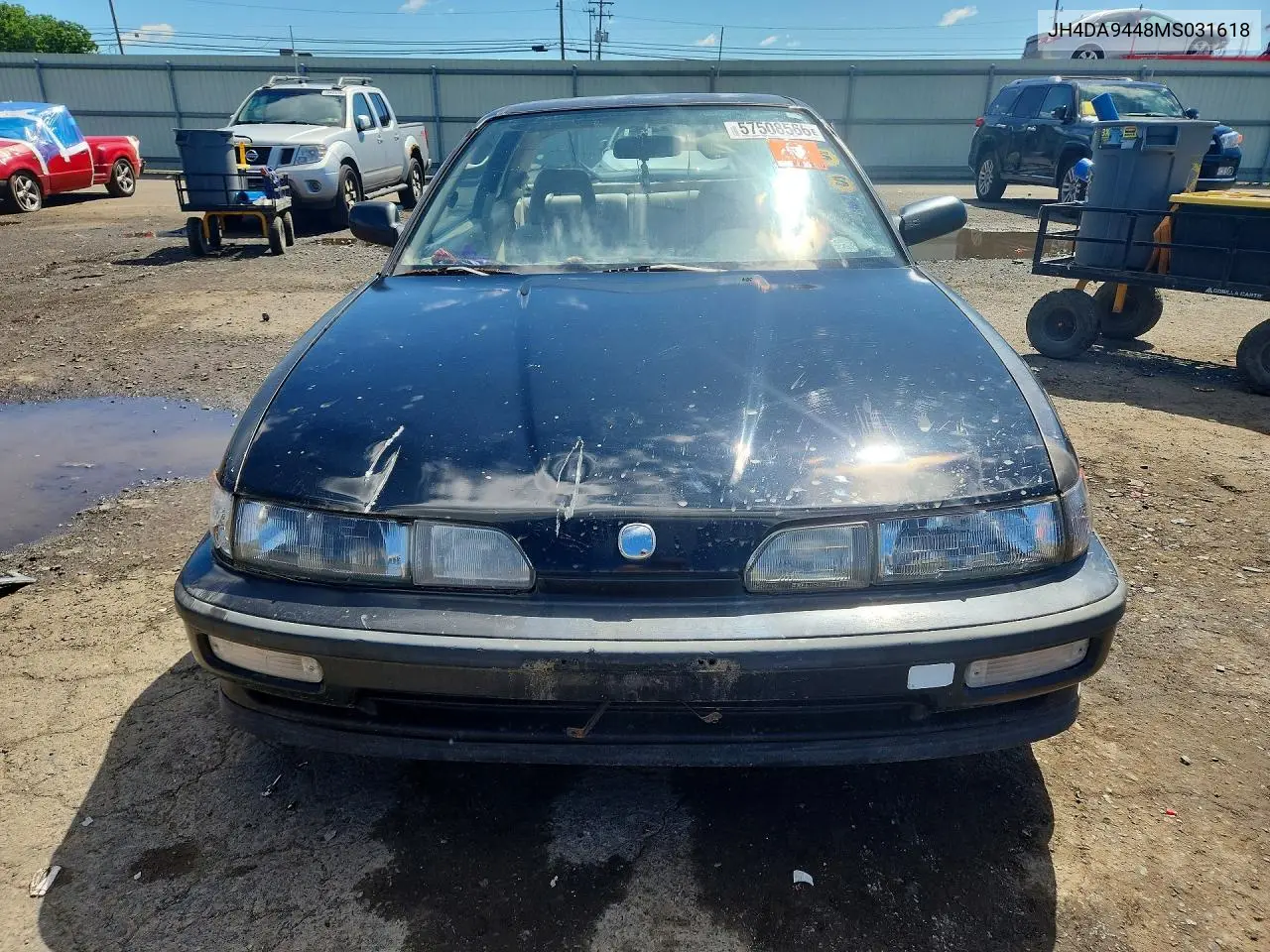 1991 Acura Integra Rs VIN: JH4DA9448MS031618 Lot: 57508566