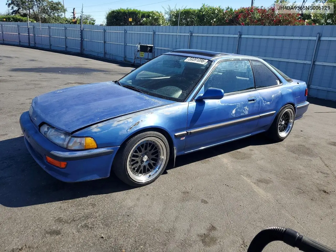 1992 Acura Integra Gs VIN: JH4DA9365NS006129 Lot: 59391096
