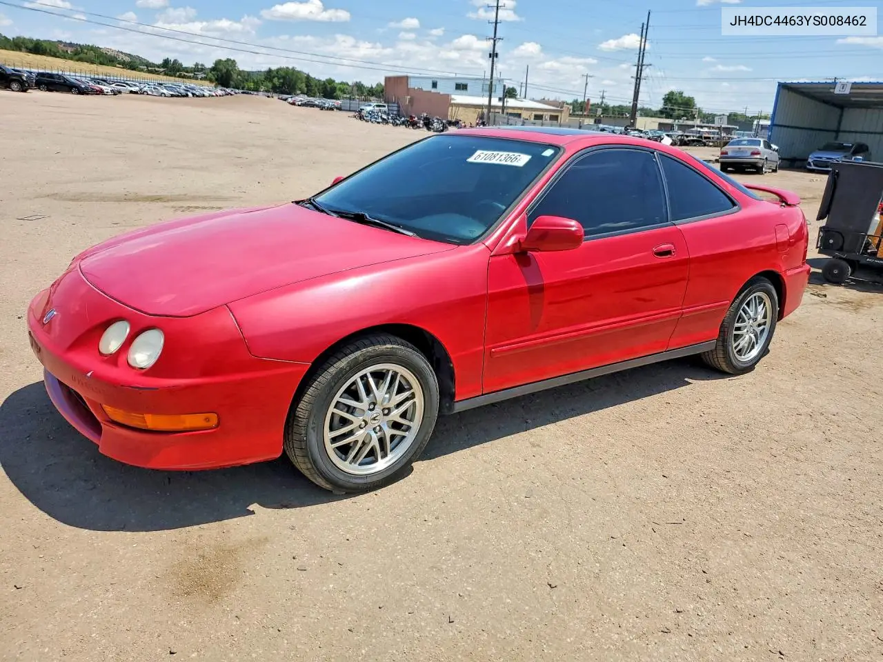 2000 Acura Integra Gs VIN: JH4DC4463YS008462 Lot: 61081366