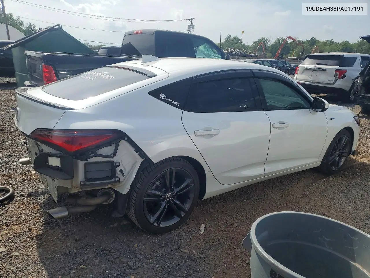 2023 Acura Integra A-Spec VIN: 19UDE4H38PA017191 Lot: 56860476
