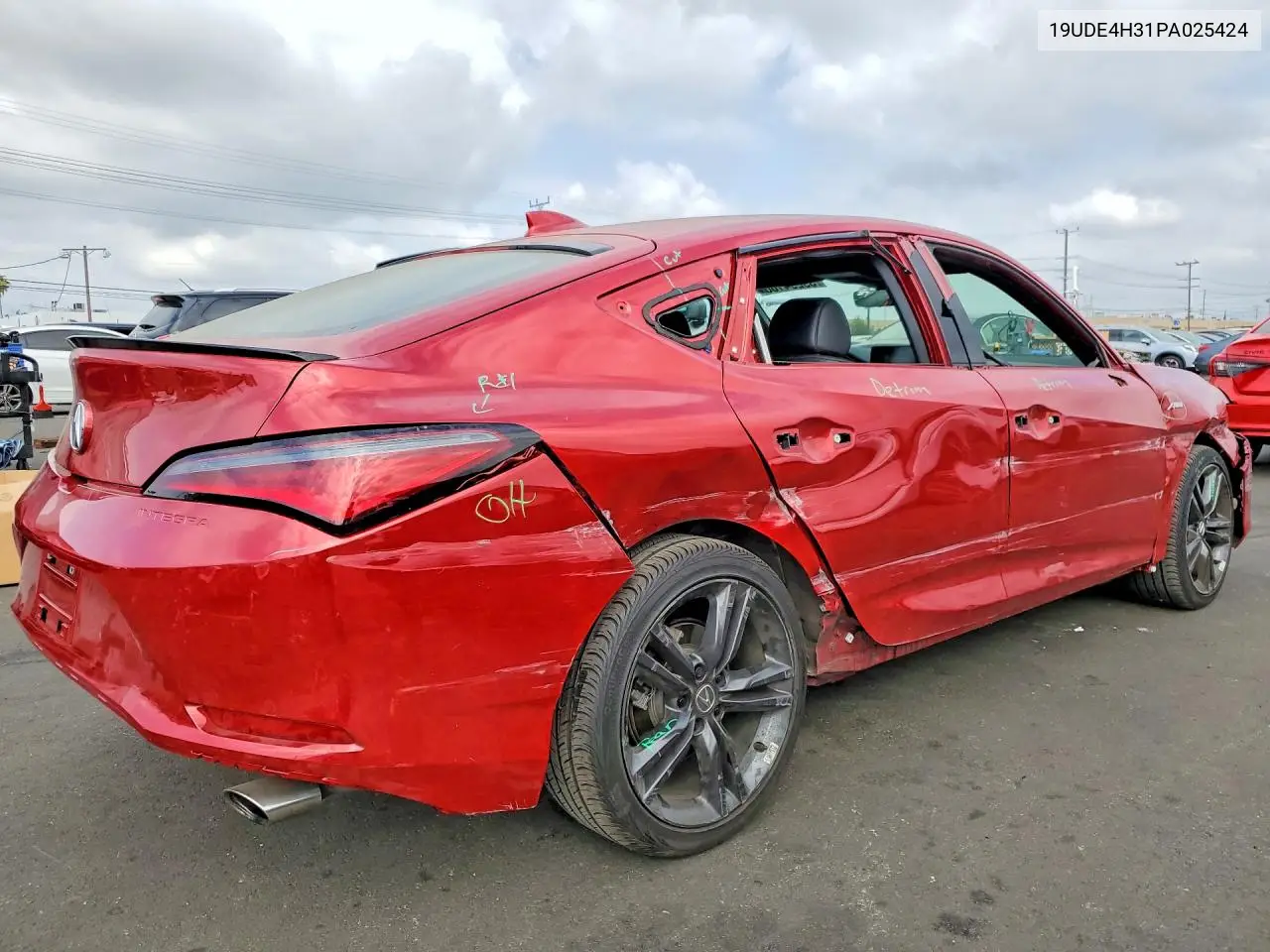 2023 Acura Integra A-Spec VIN: 19UDE4H31PA025424 Lot: 59294166