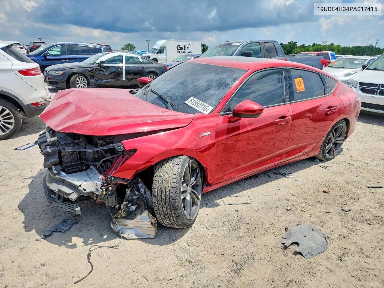2023 Acura Integra A-Spec VIN: 19UDE4H34PA017415 Lot: 61552316