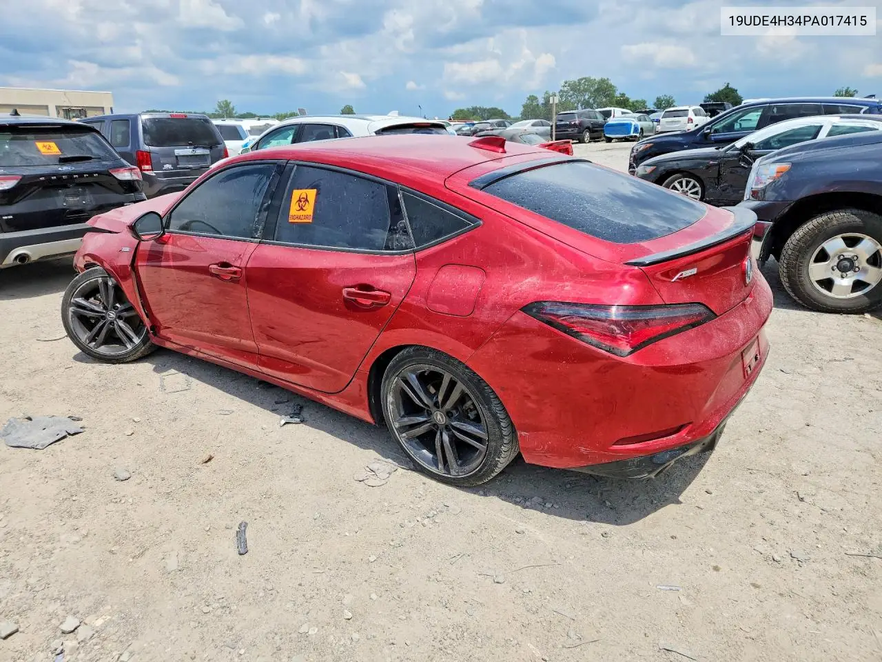 2023 Acura Integra A-Spec VIN: 19UDE4H34PA017415 Lot: 61552316