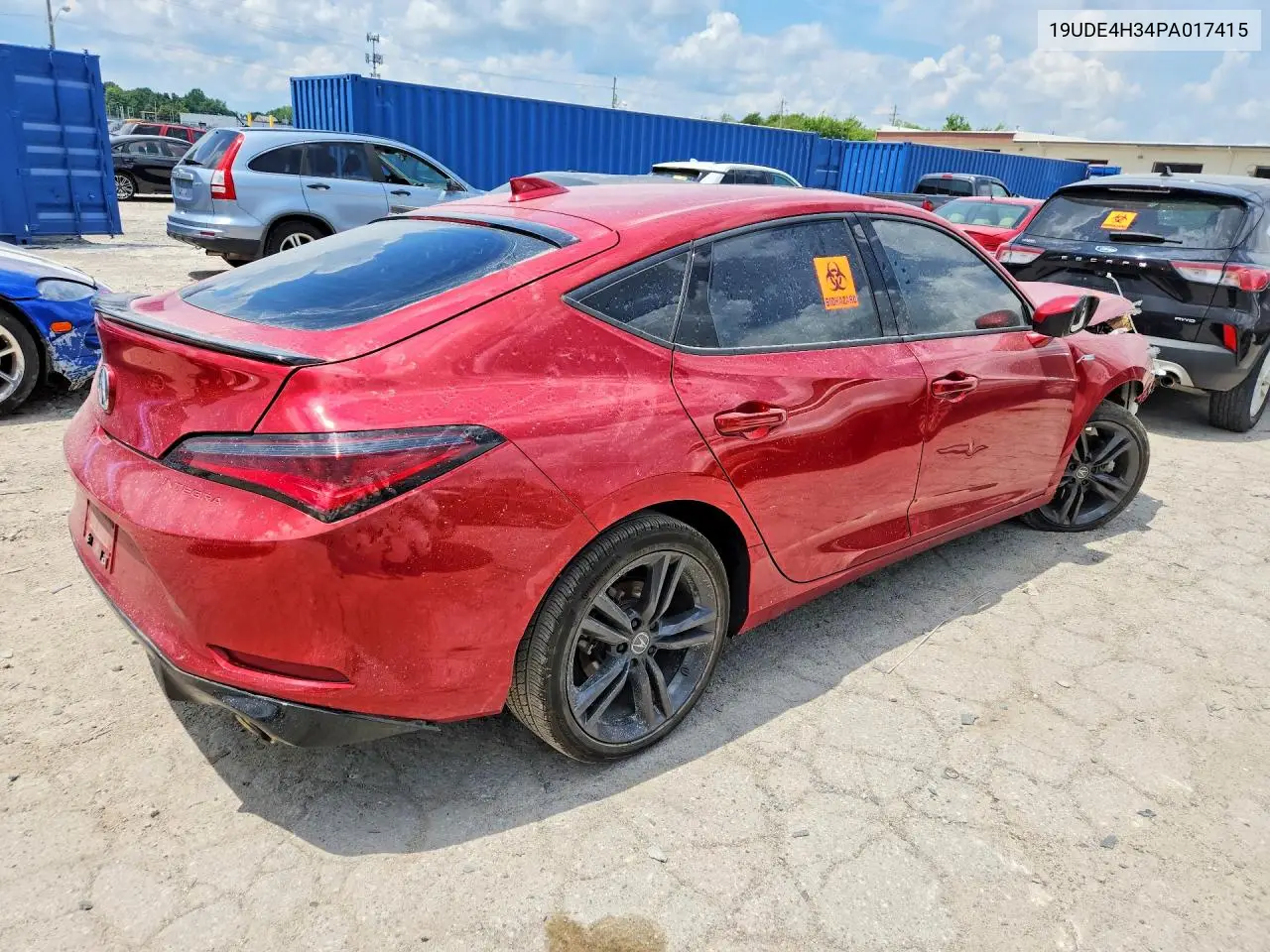2023 Acura Integra A-Spec VIN: 19UDE4H34PA017415 Lot: 61552316