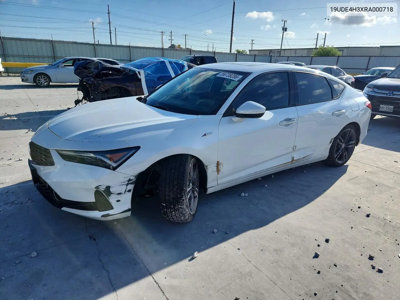 2024 Acura Integra A-Spec VIN: 19UDE4H3XRA000718 Lot: 56738286