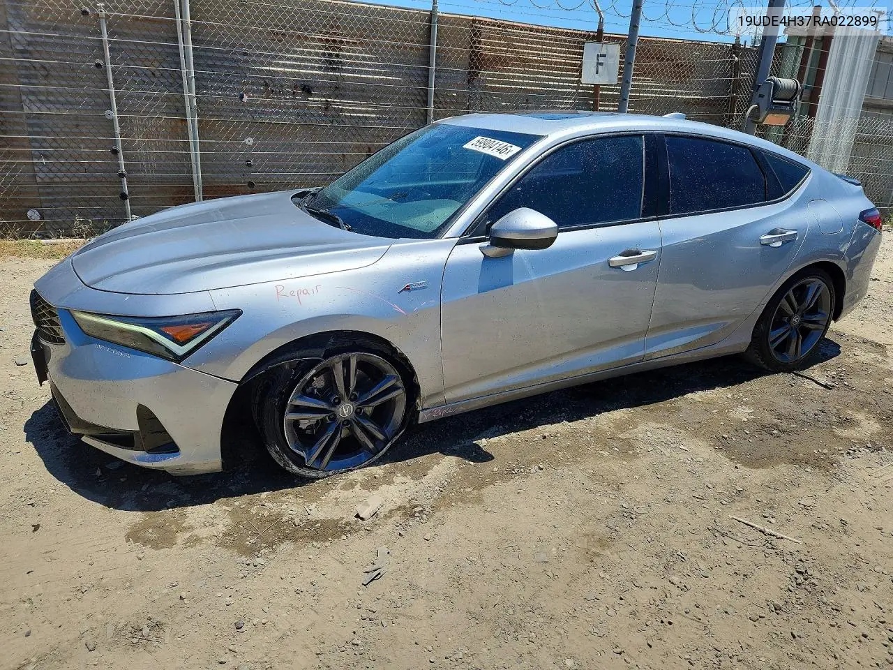 2024 Acura Integra A-Spec VIN: 19UDE4H37RA022899 Lot: 59904146