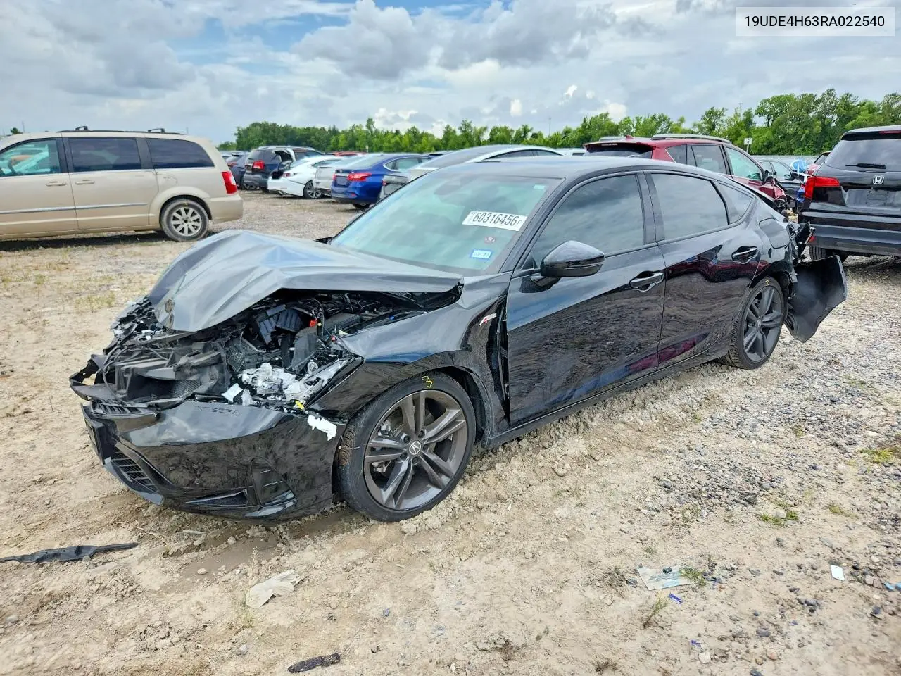 2024 Acura Integra A-Spec Tech VIN: 19UDE4H63RA022540 Lot: 60316456