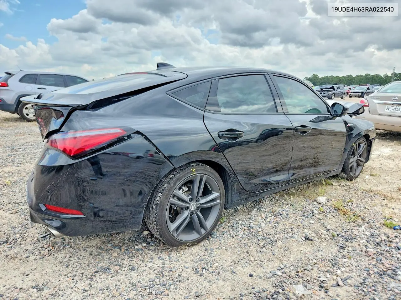 2024 Acura Integra A-Spec Tech VIN: 19UDE4H63RA022540 Lot: 60316456