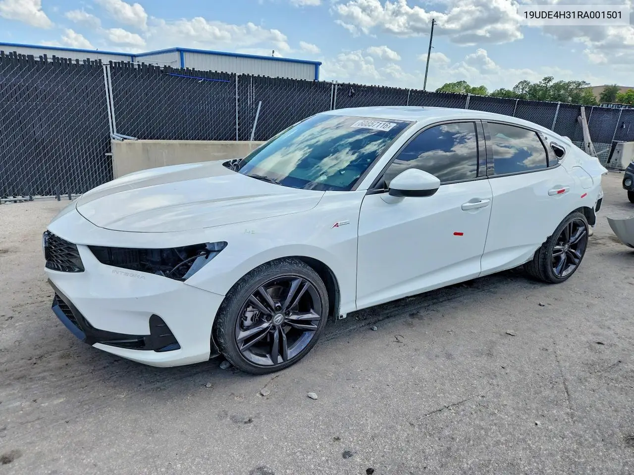 2024 Acura Integra A-Spec VIN: 19UDE4H31RA001501 Lot: 60857116