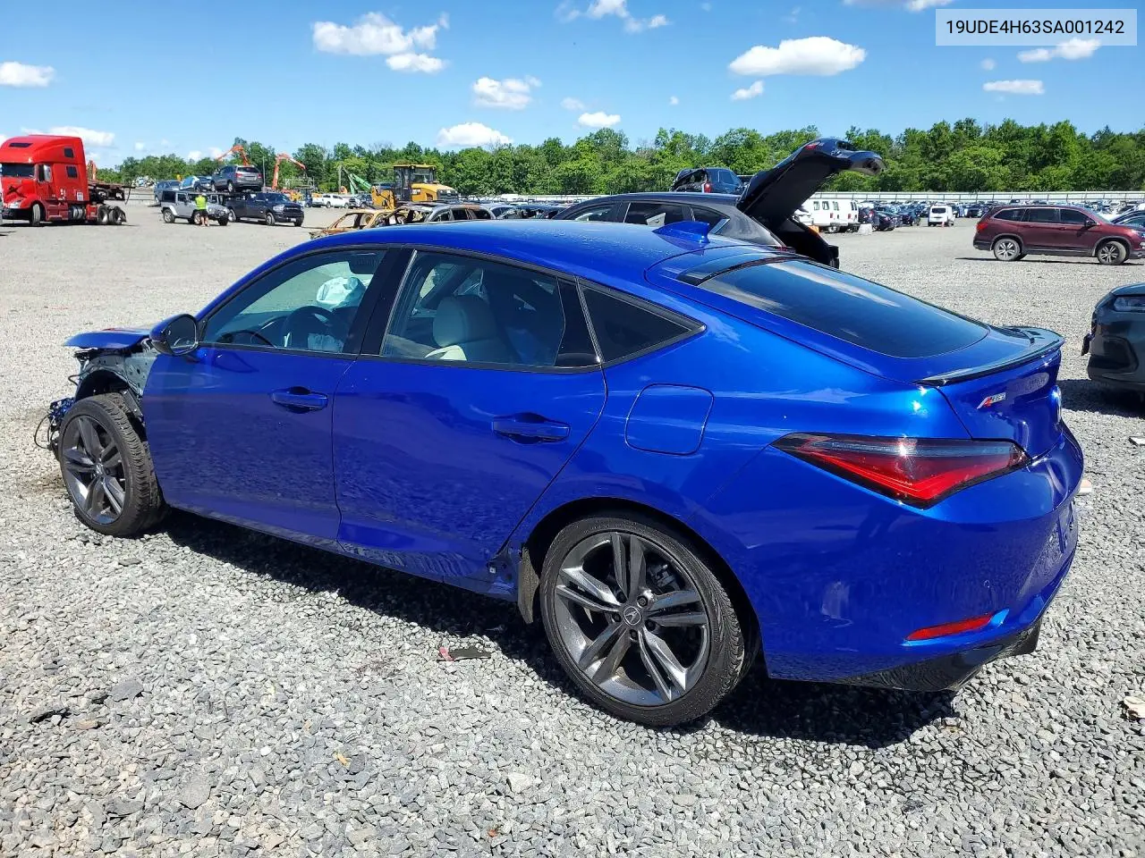 2025 Acura Integra A-Spec Tech VIN: 19UDE4H63SA001242 Lot: 57330396