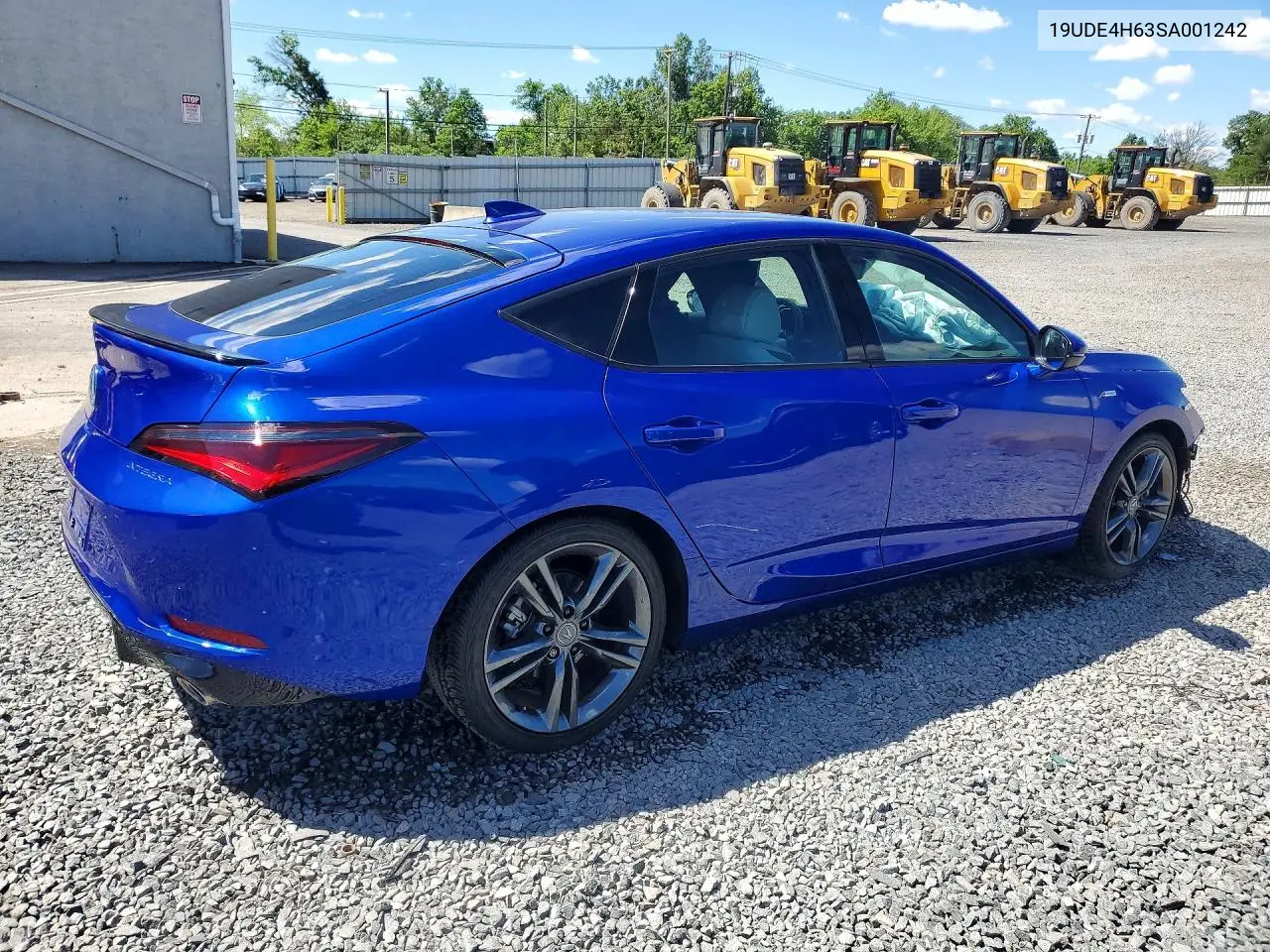 2025 Acura Integra A-Spec Tech VIN: 19UDE4H63SA001242 Lot: 57330396