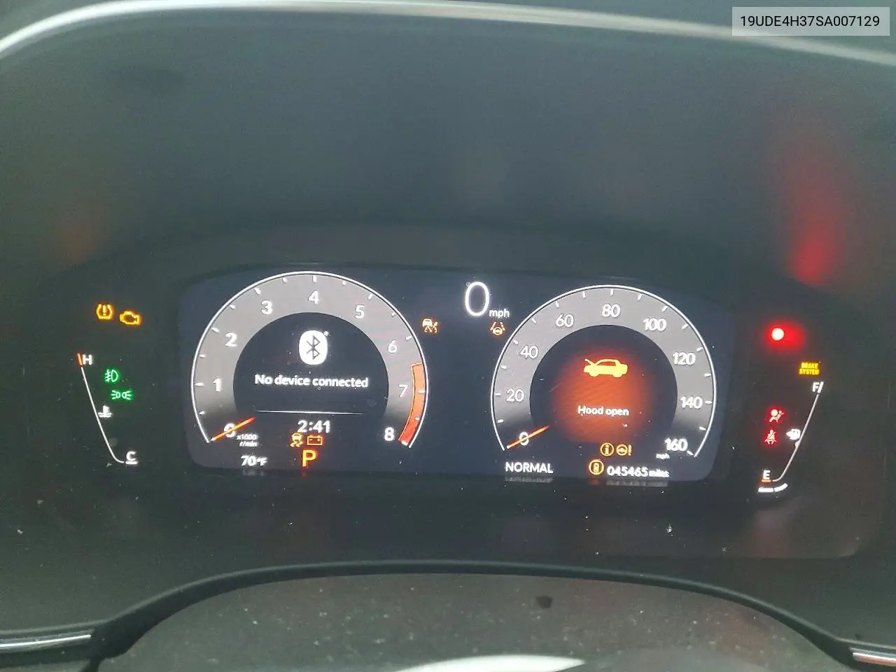 2025 Acura Integra A-Spec VIN: 19UDE4H37SA007129 Lot: 58570666