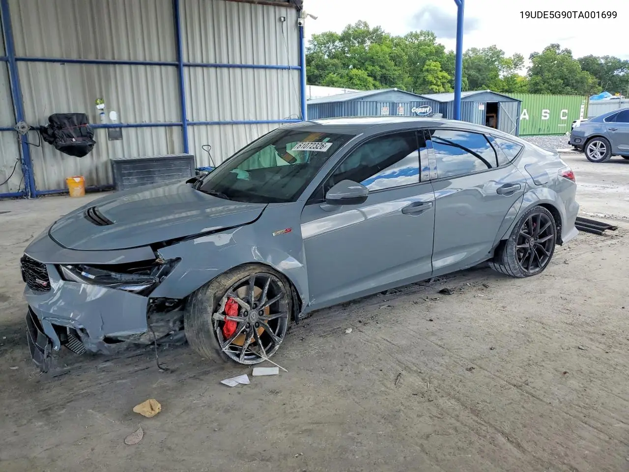 2026 Acura Integra Type S VIN: 19UDE5G90TA001699 Lot: 61072326