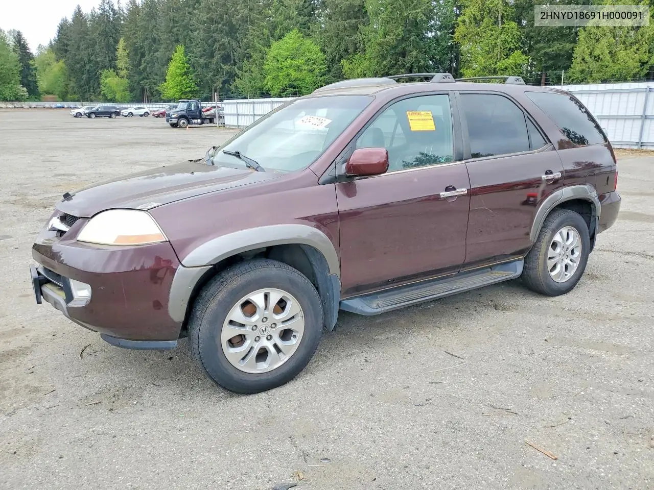 2001 Acura Mdx Touring VIN: 2HNYD18691H000091 Lot: 48547226
