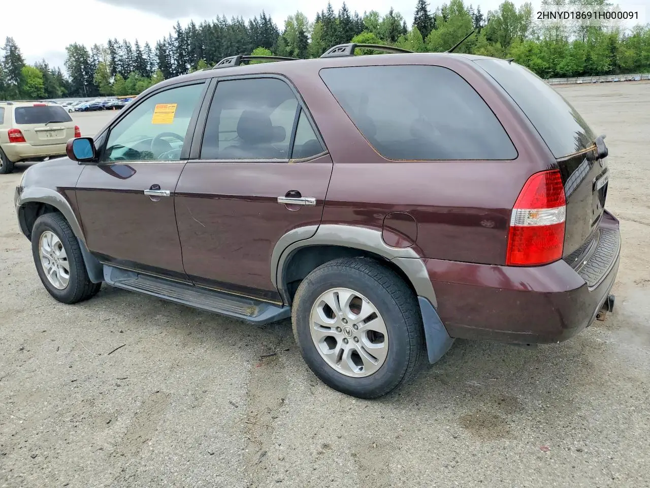 2001 Acura Mdx Touring VIN: 2HNYD18691H000091 Lot: 48547226