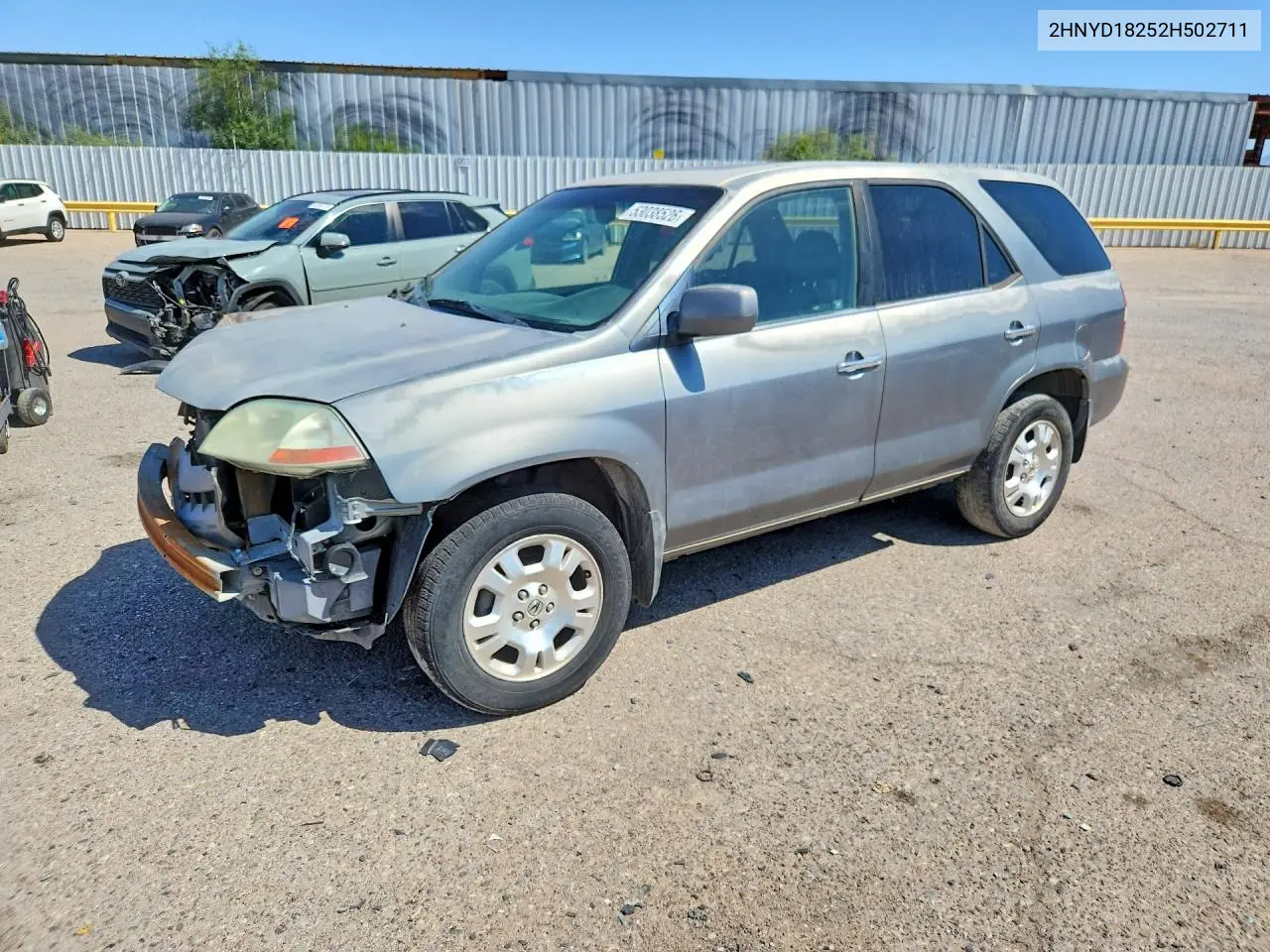 2002 Acura Mdx VIN: 2HNYD18252H502711 Lot: 53038526