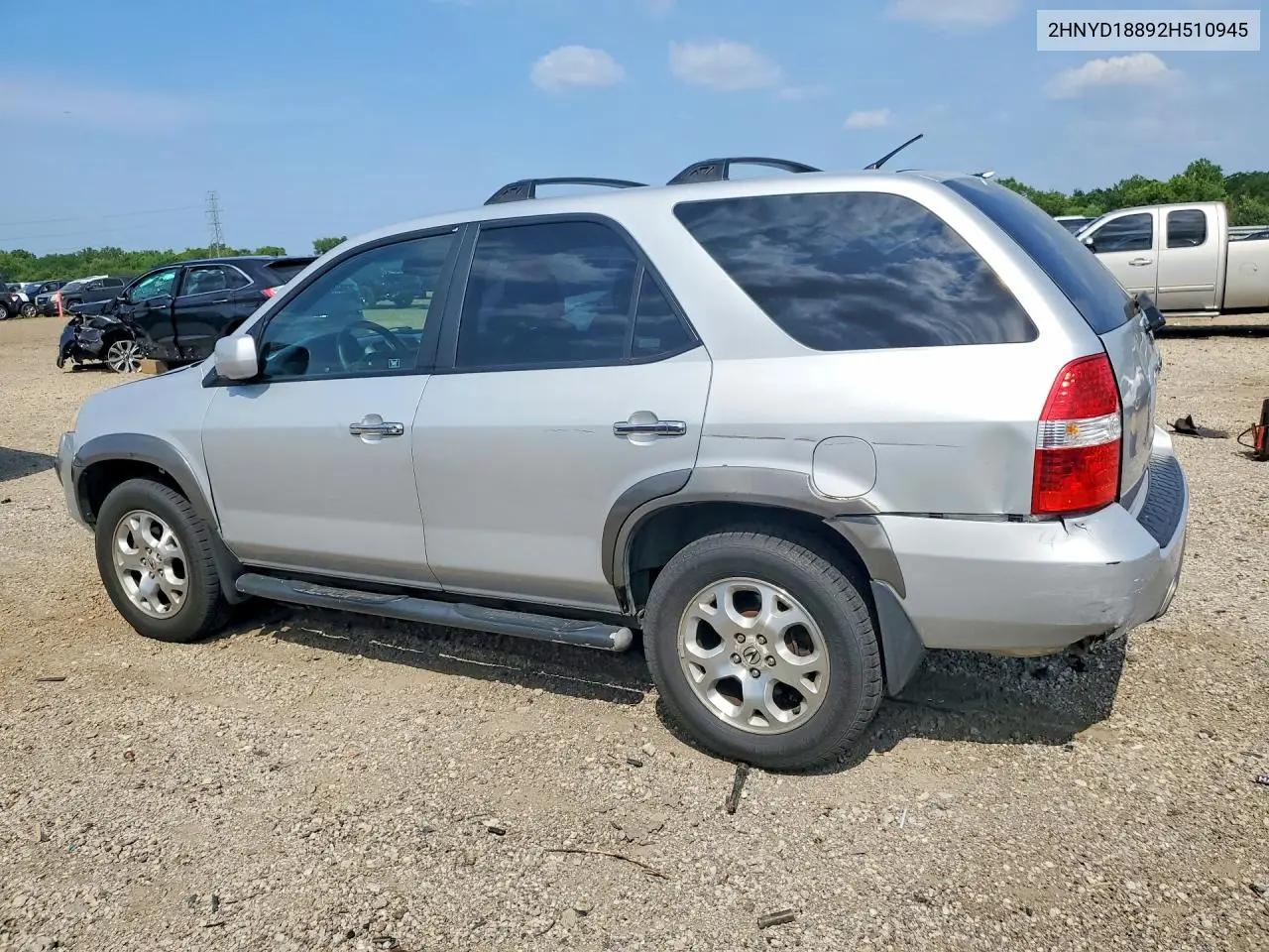 2002 Acura Mdx Touring VIN: 2HNYD18892H510945 Lot: 60212586