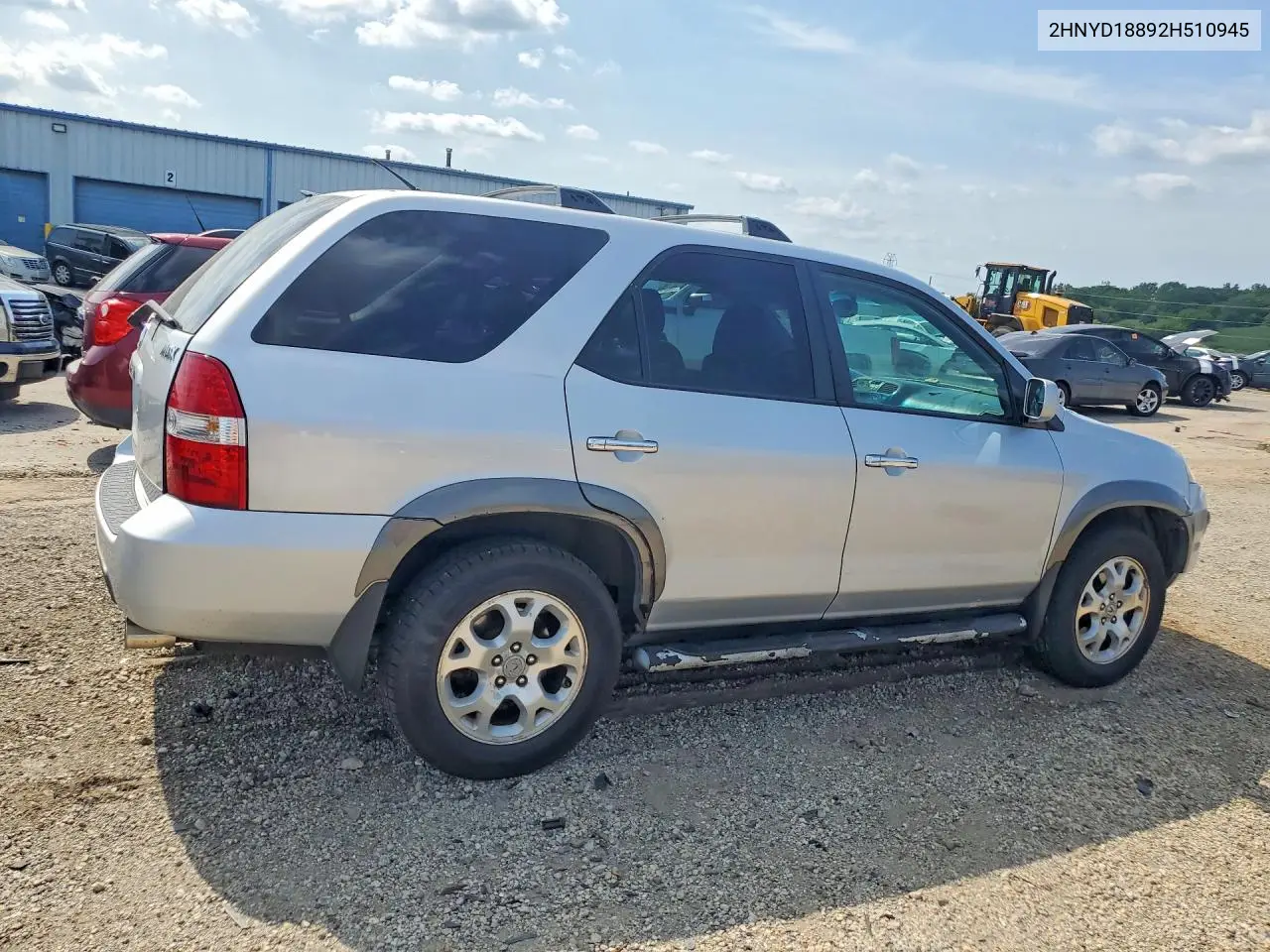 2002 Acura Mdx Touring VIN: 2HNYD18892H510945 Lot: 60212586