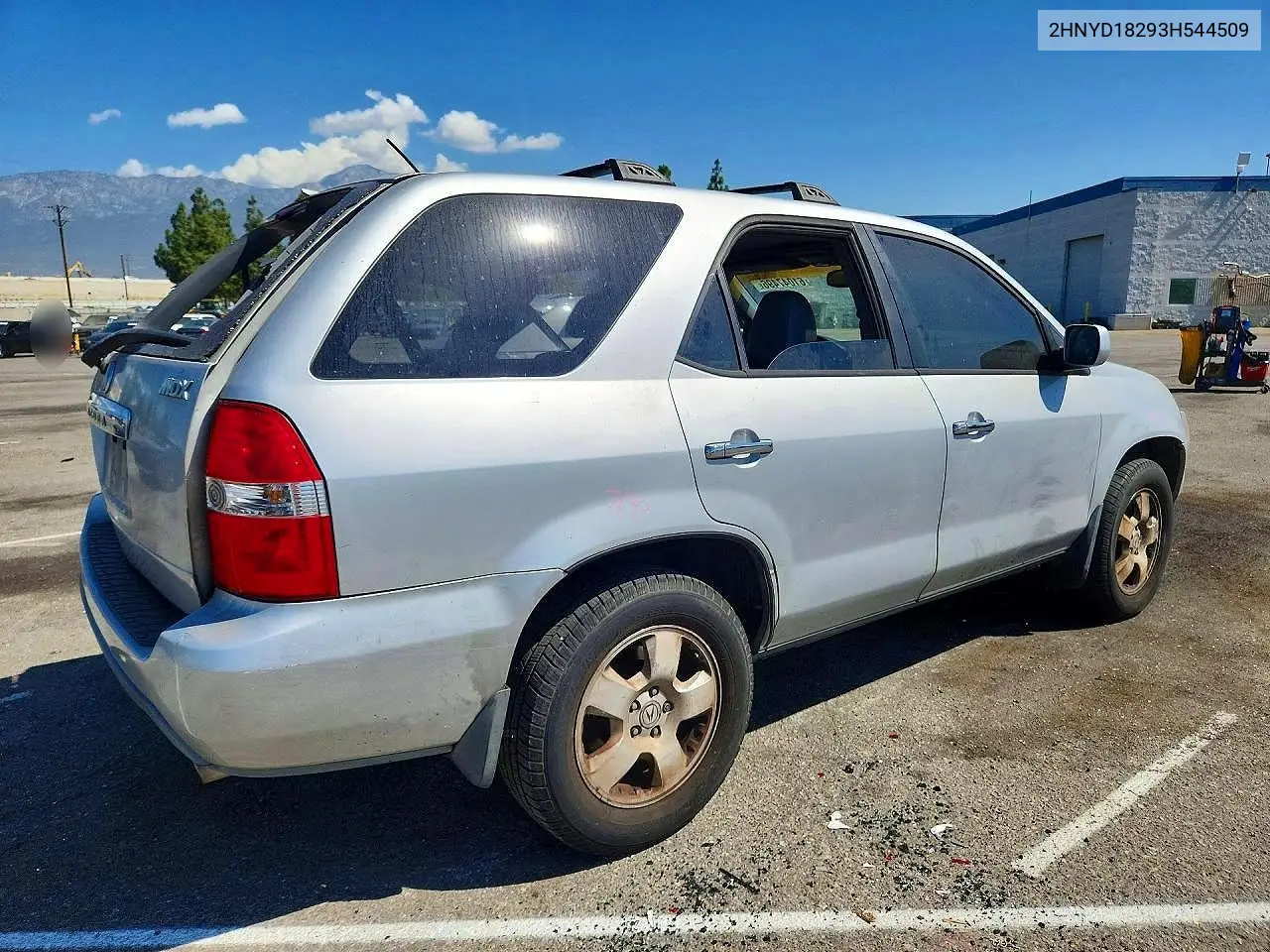 2003 Acura Mdx VIN: 2HNYD18293H544509 Lot: 61047496