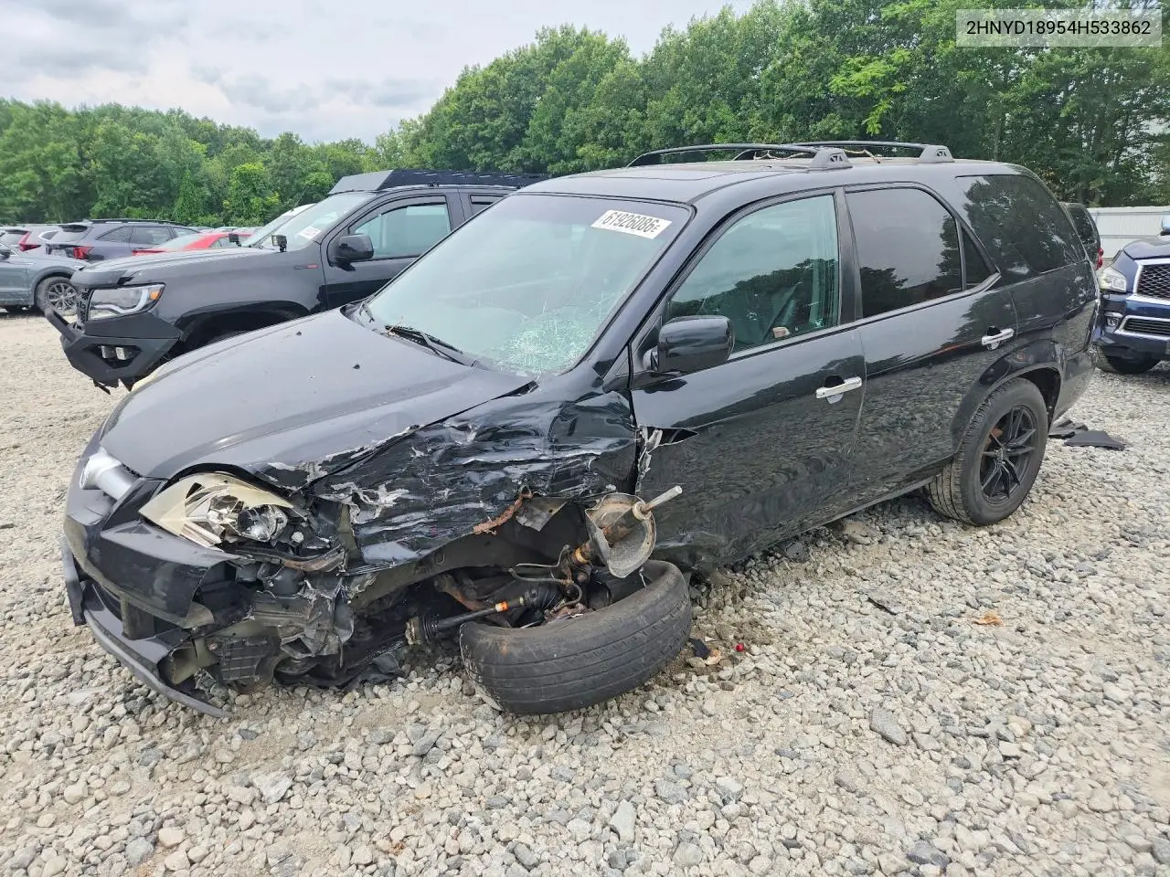 2004 Acura Mdx Touring VIN: 2HNYD18954H533862 Lot: 61926086