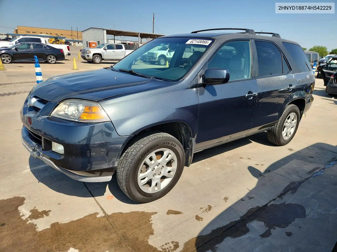 2004 Acura Mdx Touring VIN: 2HNYD18874H542229 Lot: 62148066
