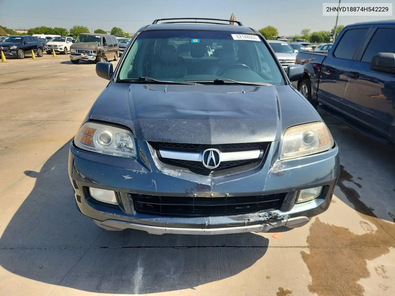 2004 Acura Mdx Touring VIN: 2HNYD18874H542229 Lot: 62148066