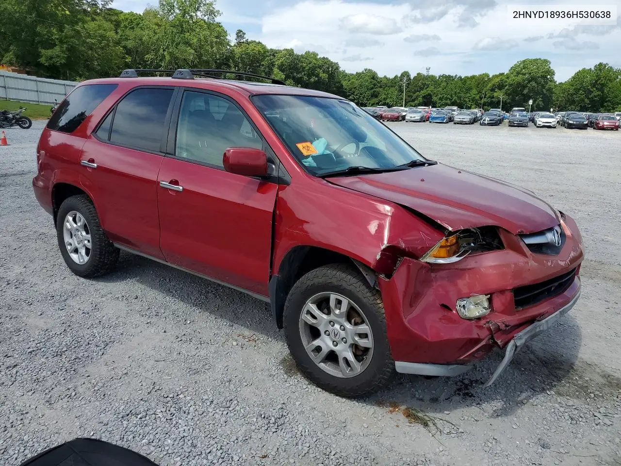 2006 Acura Mdx Touring VIN: 2HNYD18936H530638 Lot: 60997256