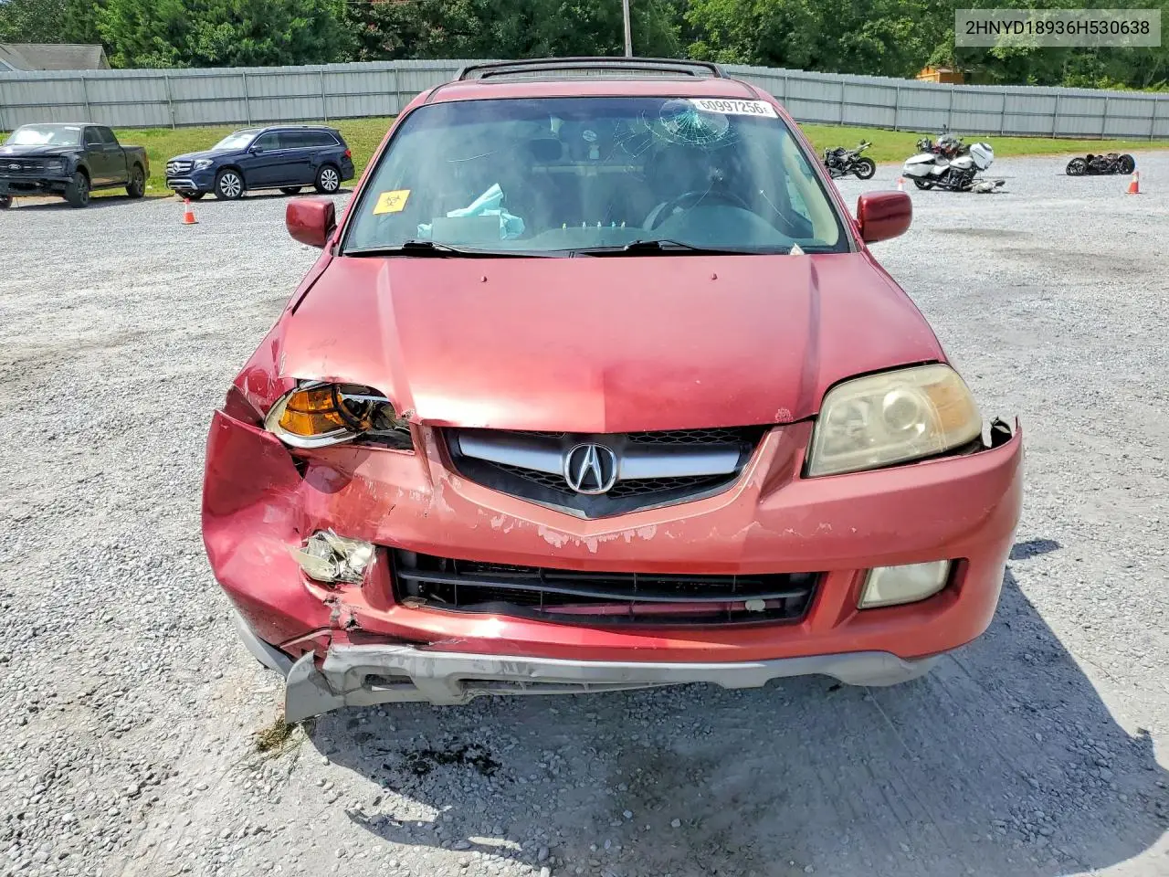 2006 Acura Mdx Touring VIN: 2HNYD18936H530638 Lot: 60997256