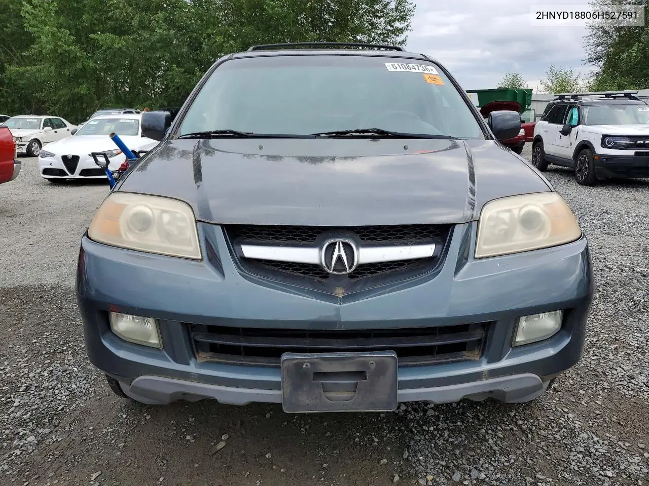 2006 Acura Mdx Touring VIN: 2HNYD18806H527591 Lot: 61084736