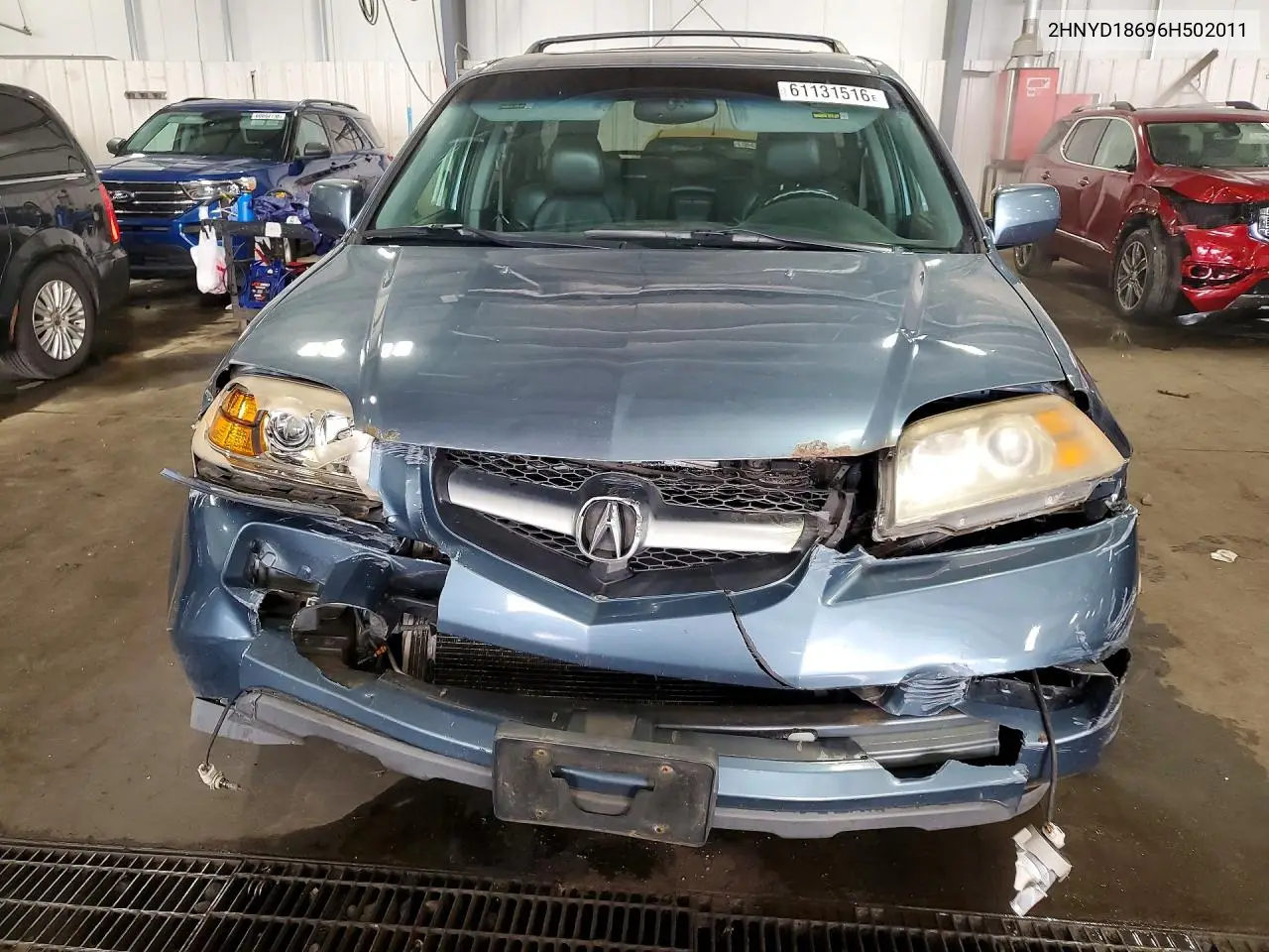 2006 Acura Mdx Touring VIN: 2HNYD18696H502011 Lot: 61131516