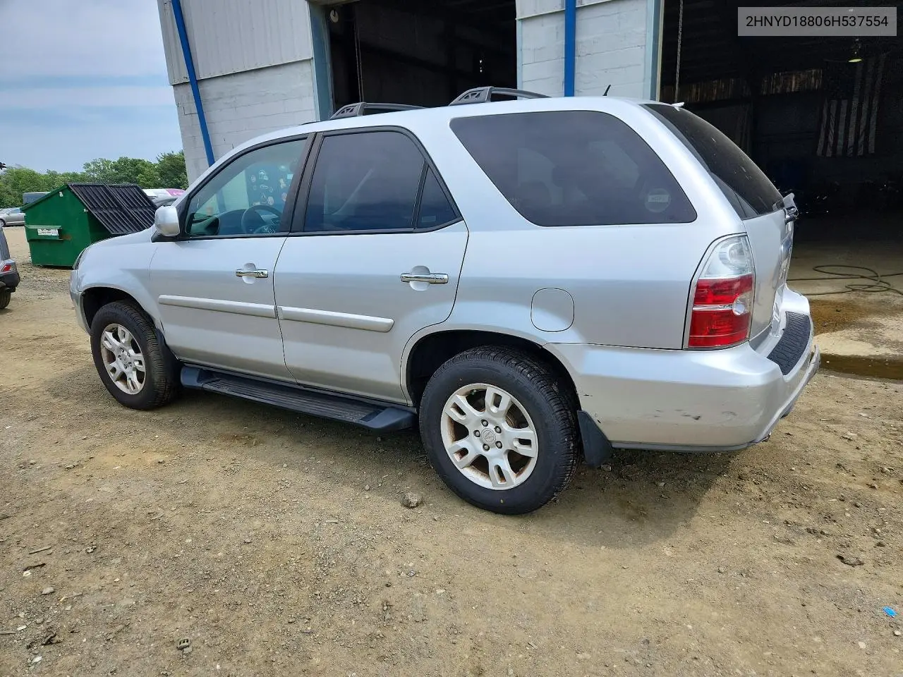 2006 Acura Mdx Touring VIN: 2HNYD18806H537554 Lot: 61283206