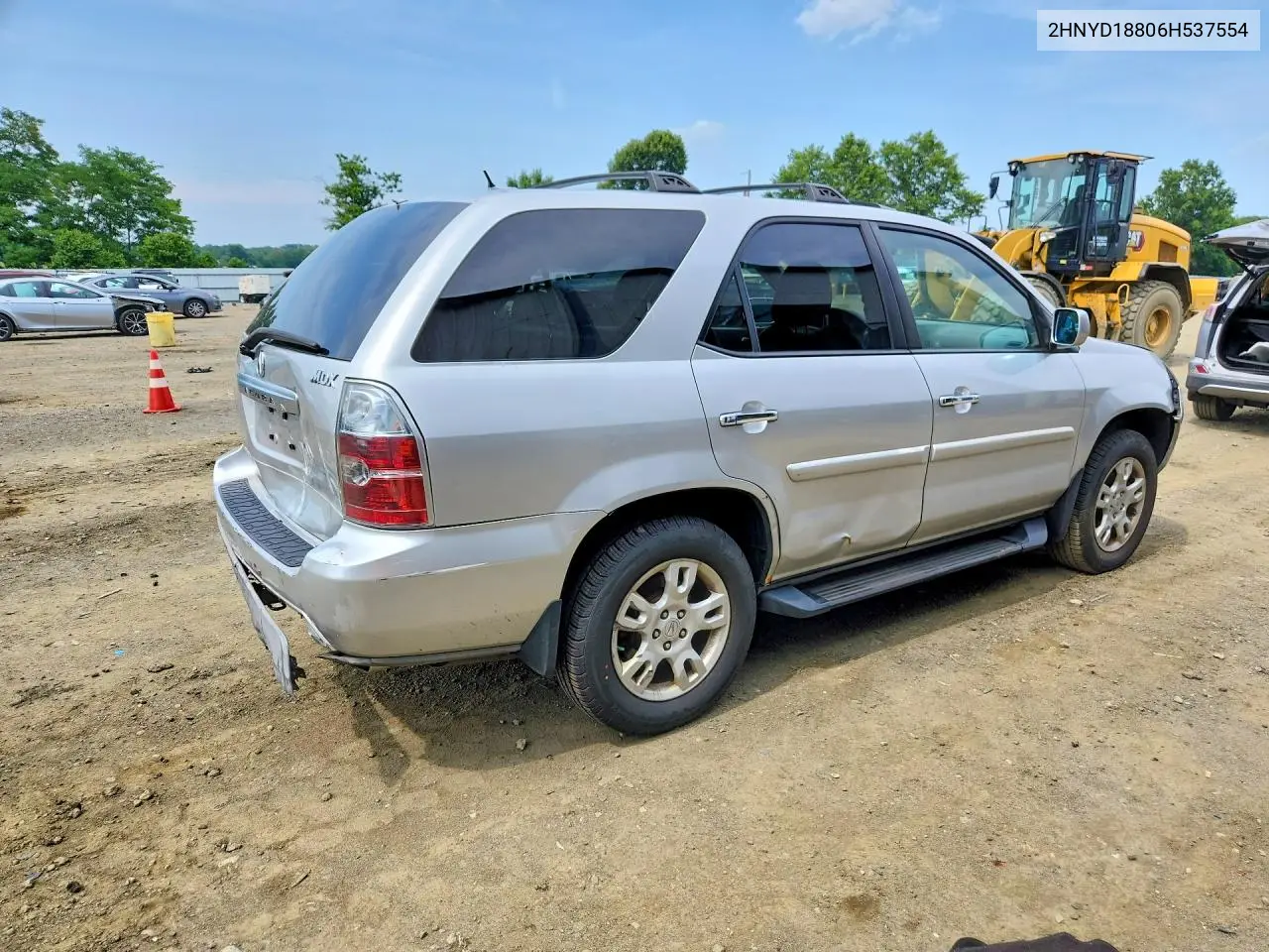 2006 Acura Mdx Touring VIN: 2HNYD18806H537554 Lot: 61283206
