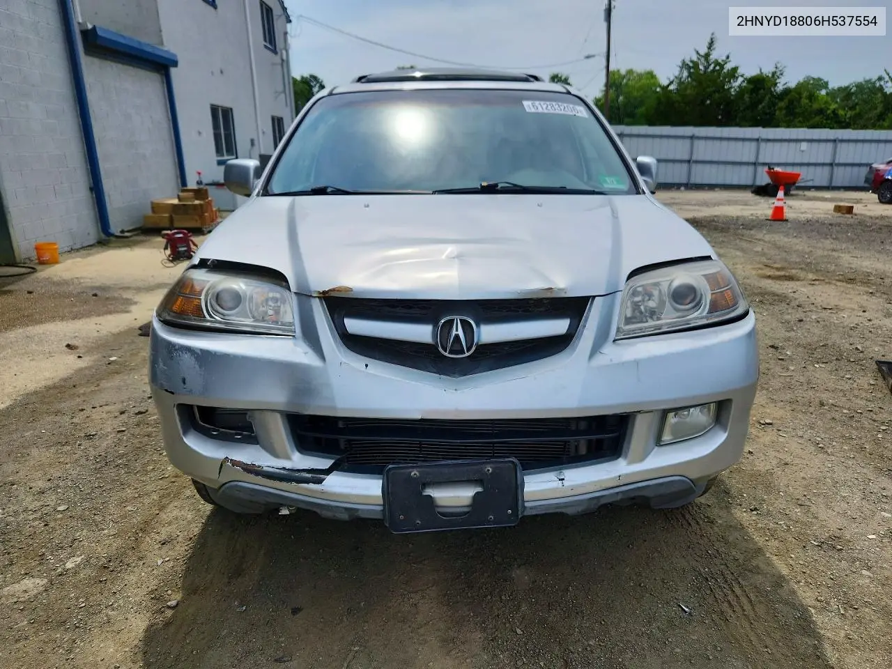 2006 Acura Mdx Touring VIN: 2HNYD18806H537554 Lot: 61283206