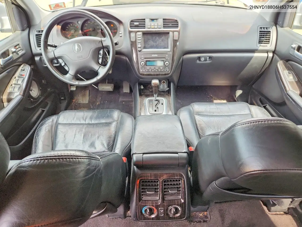 2006 Acura Mdx Touring VIN: 2HNYD18806H537554 Lot: 61283206
