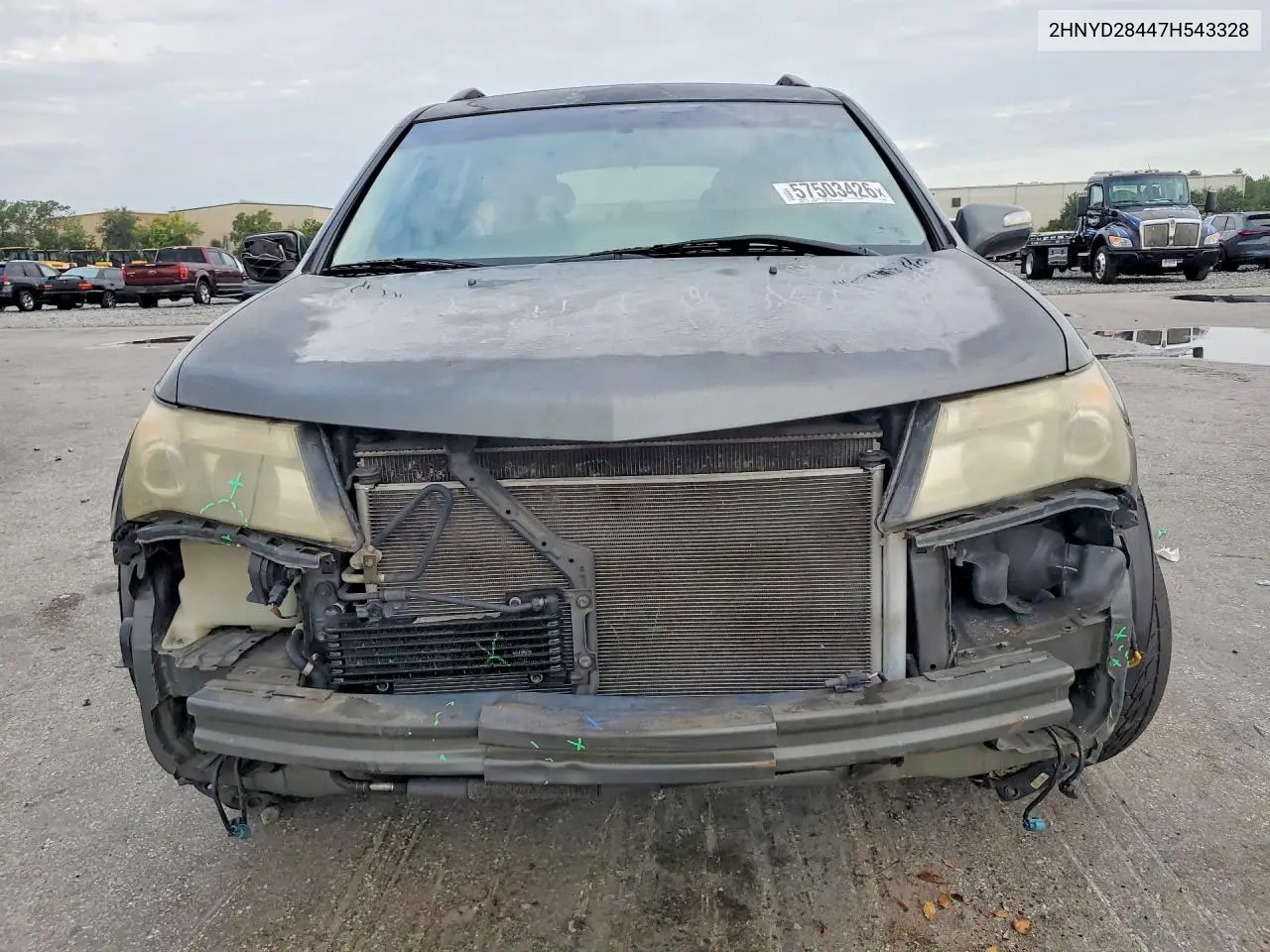 2007 Acura Mdx Technology VIN: 2HNYD28447H543328 Lot: 57503426